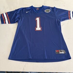 NCAA Vintage Nike University Florida Gators #1 Football Jersey Mens Size Large